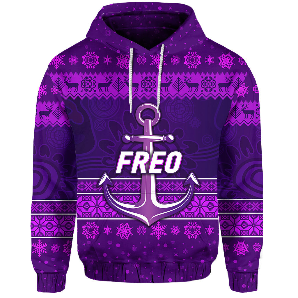 custom-personalised-fremantle-dockers-hoodie-freo-christmas-simple-style-purple