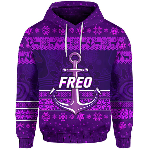 fremantle-dockers-hoodie-freo-christmas-simple-style-purple