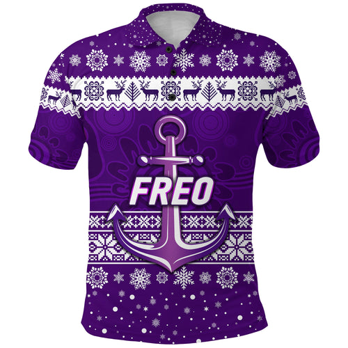 custom-personalised-fremantle-dockers-polo-shirt-freo-christmas-simple-style-white