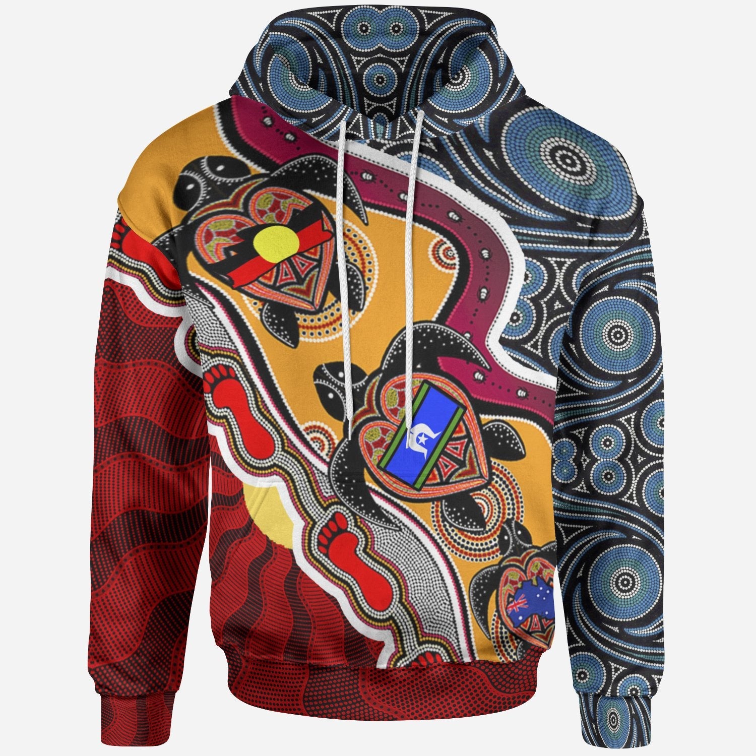 hoodie-australia-aboriginal-dots-with-turtle-and-naidoc-flags
