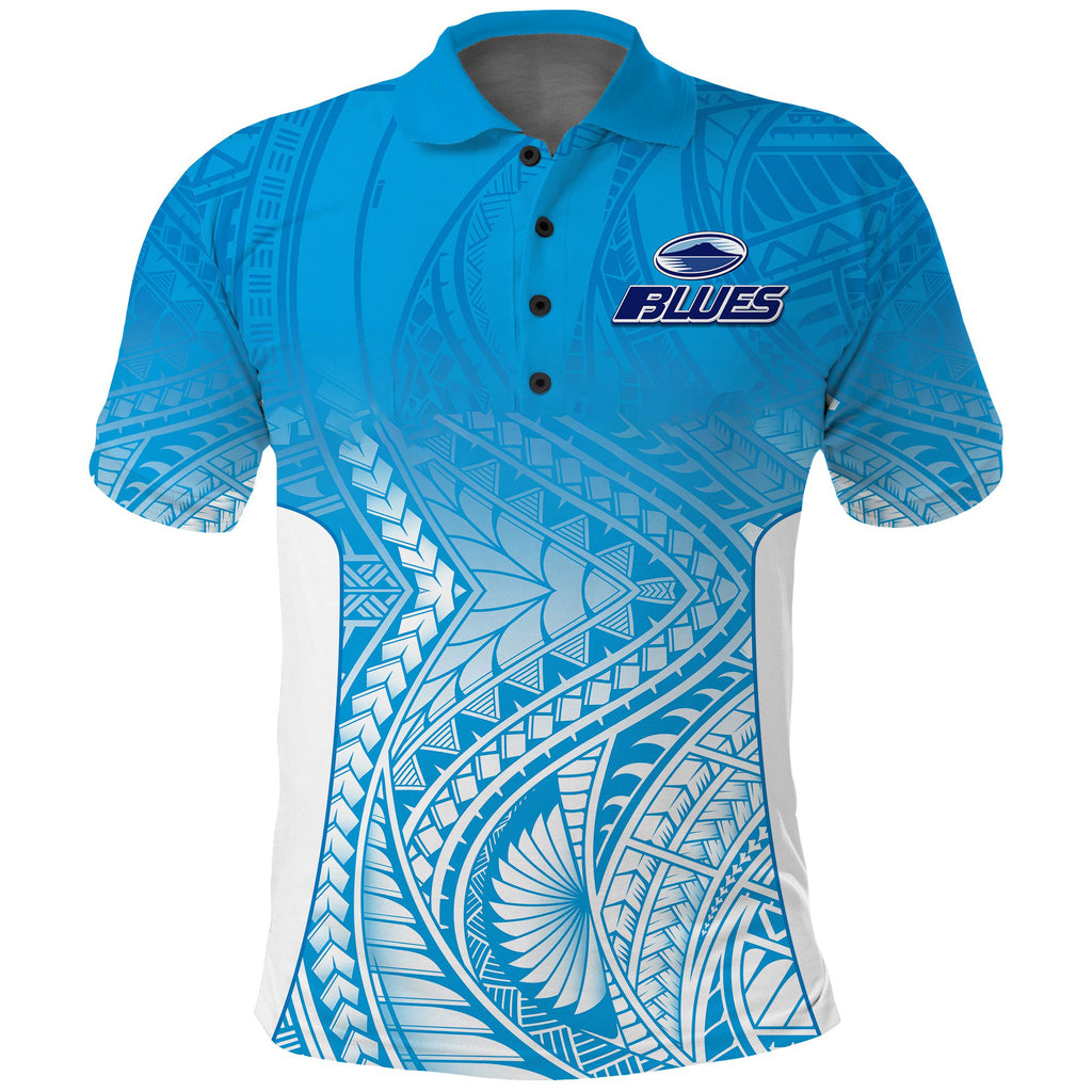 Blues Polo Shirt Super Rugby New Zealand NO.1 RLT8