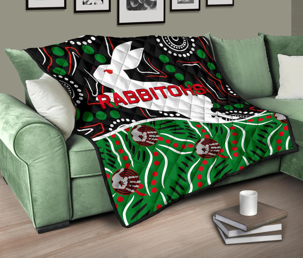 rabbitohs-premium-quilt-aboriginal