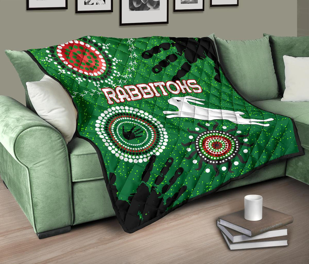 south-sydney-rabbitohs-indigenous-premium-quilt-country-style