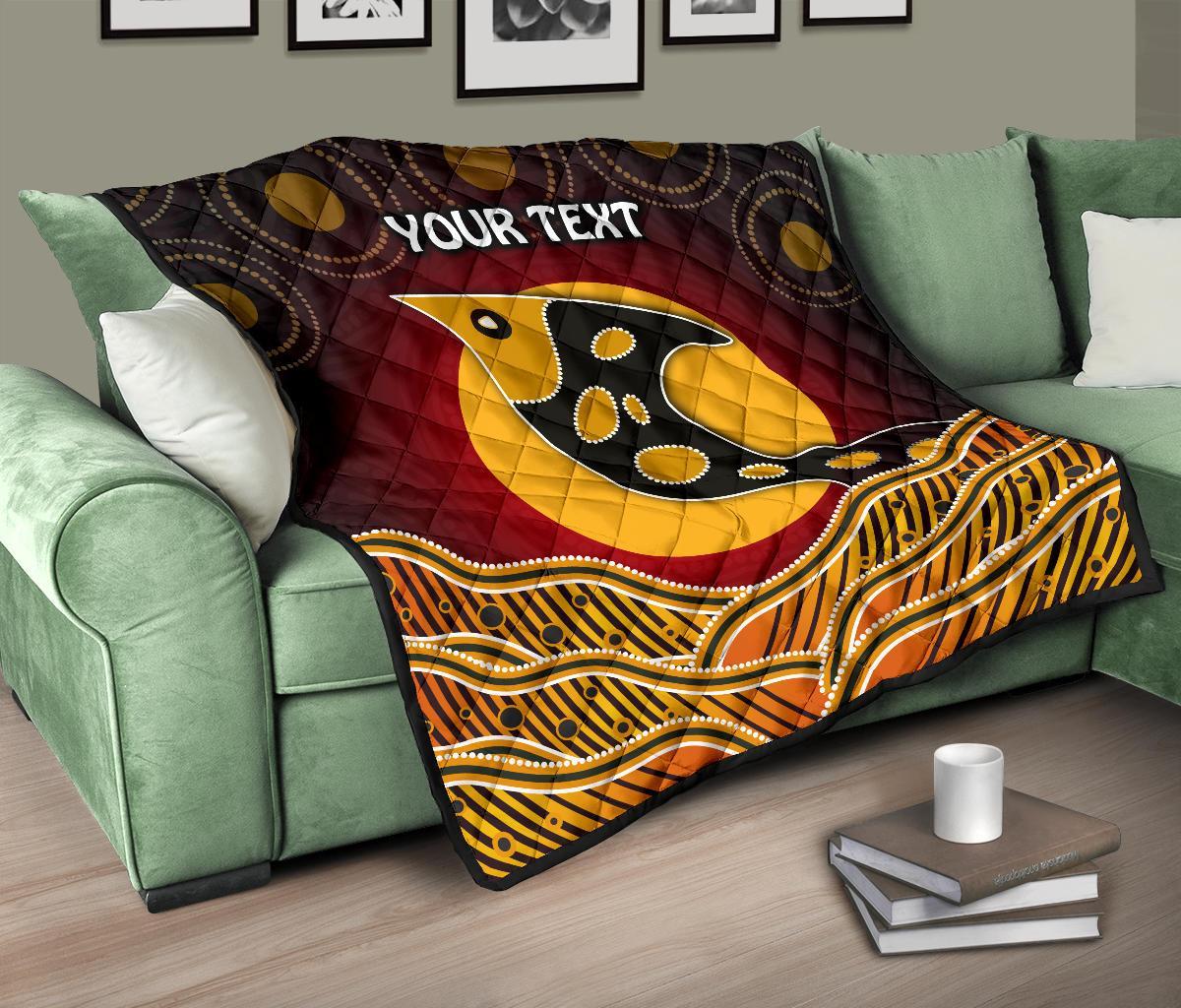 personalised-premium-quilt-aboriginal-dot-patterns-fish