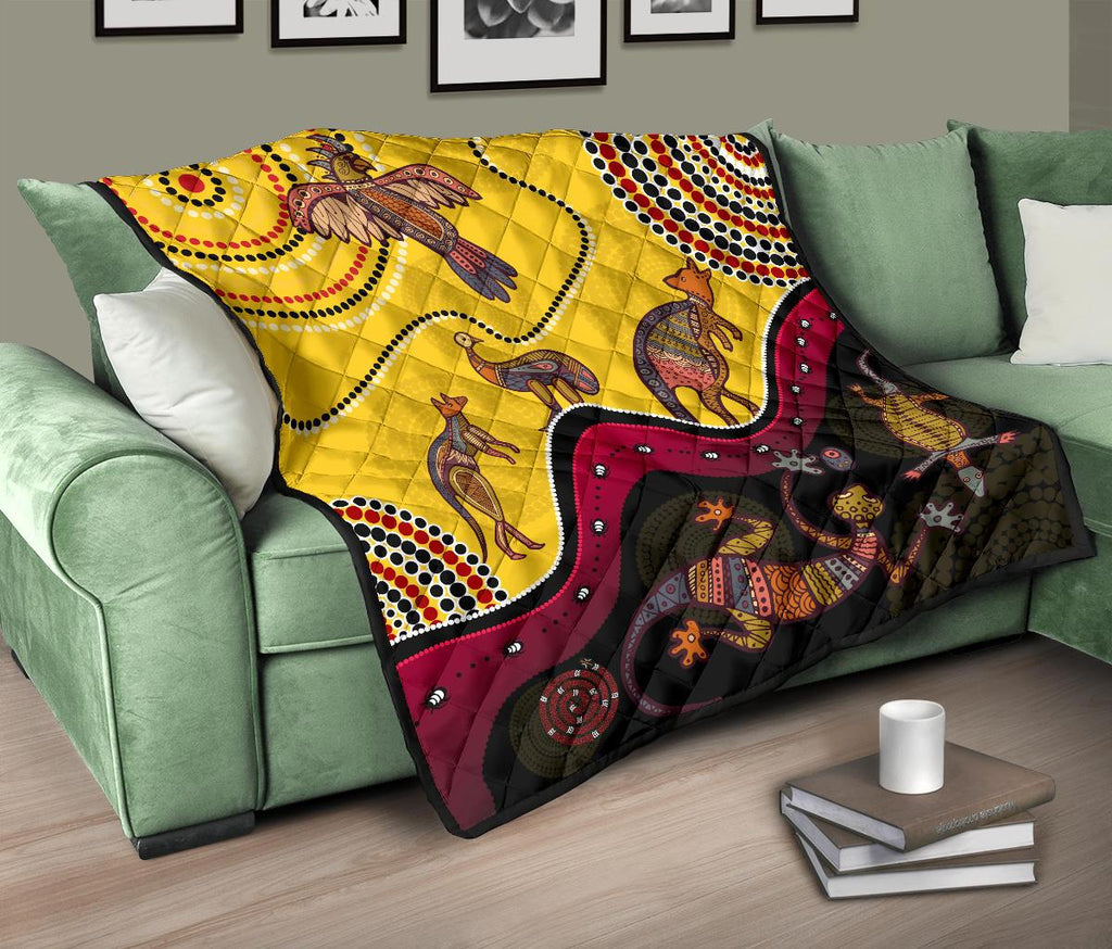 aboriginal-premium-quilt-indigenous-animals-life-art