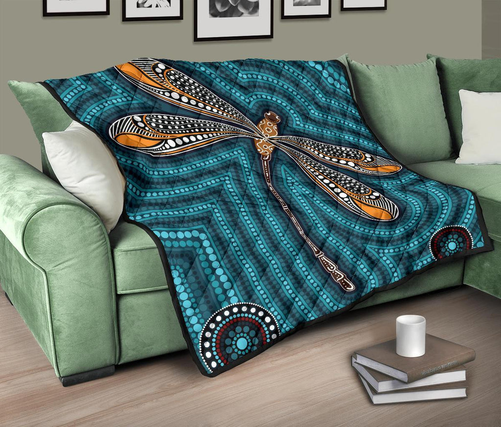 aboriginal-premium-quilt-indigenous-dragonfly
