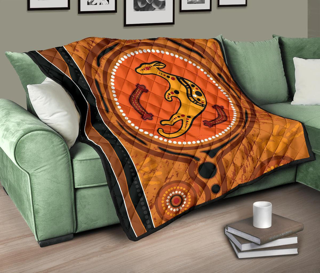 aboriginal-premium-quilt-indigenous-snake-hand-brown-color