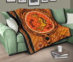 aboriginal-premium-quilt-indigenous-snake-hand-brown-color