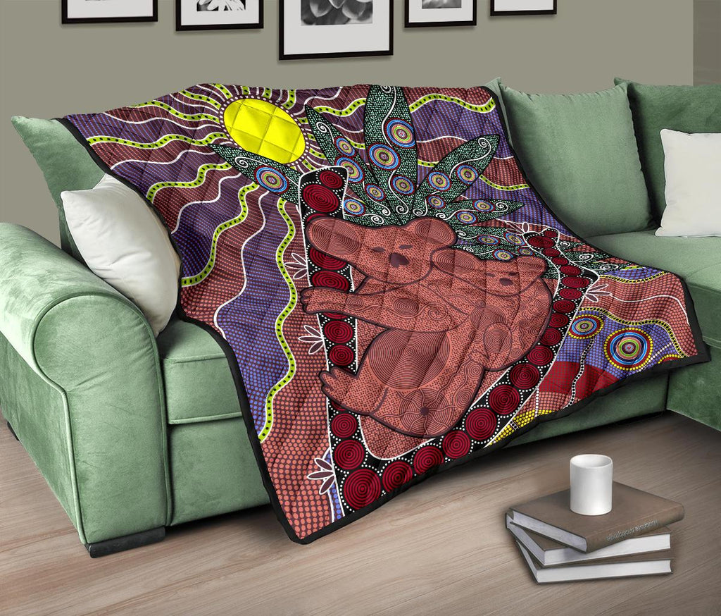 premium-quilts-koala-coverlets-aboriginal-pattern