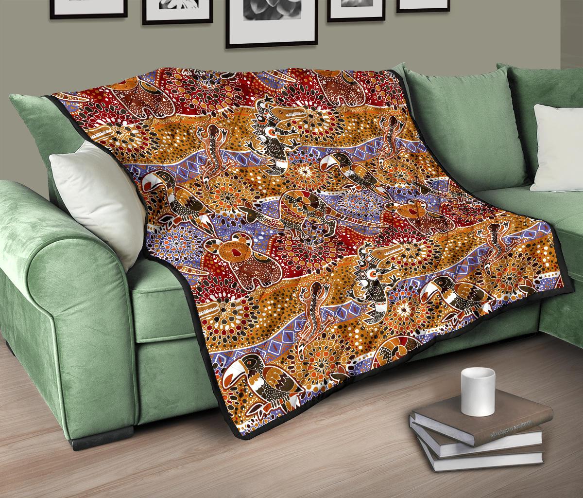 premium-quilts-aboriginal-patterns-coverlets-australian-animals