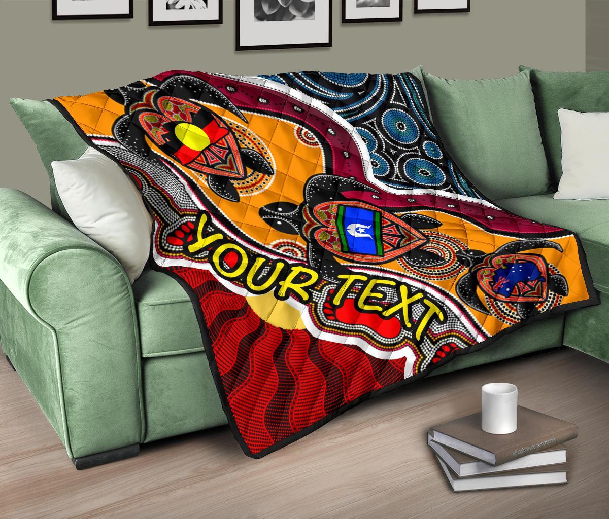 custom-1saustralia-premium-quilt-australia-aboriginal-dots-with-turtle-and-naidoc-flags