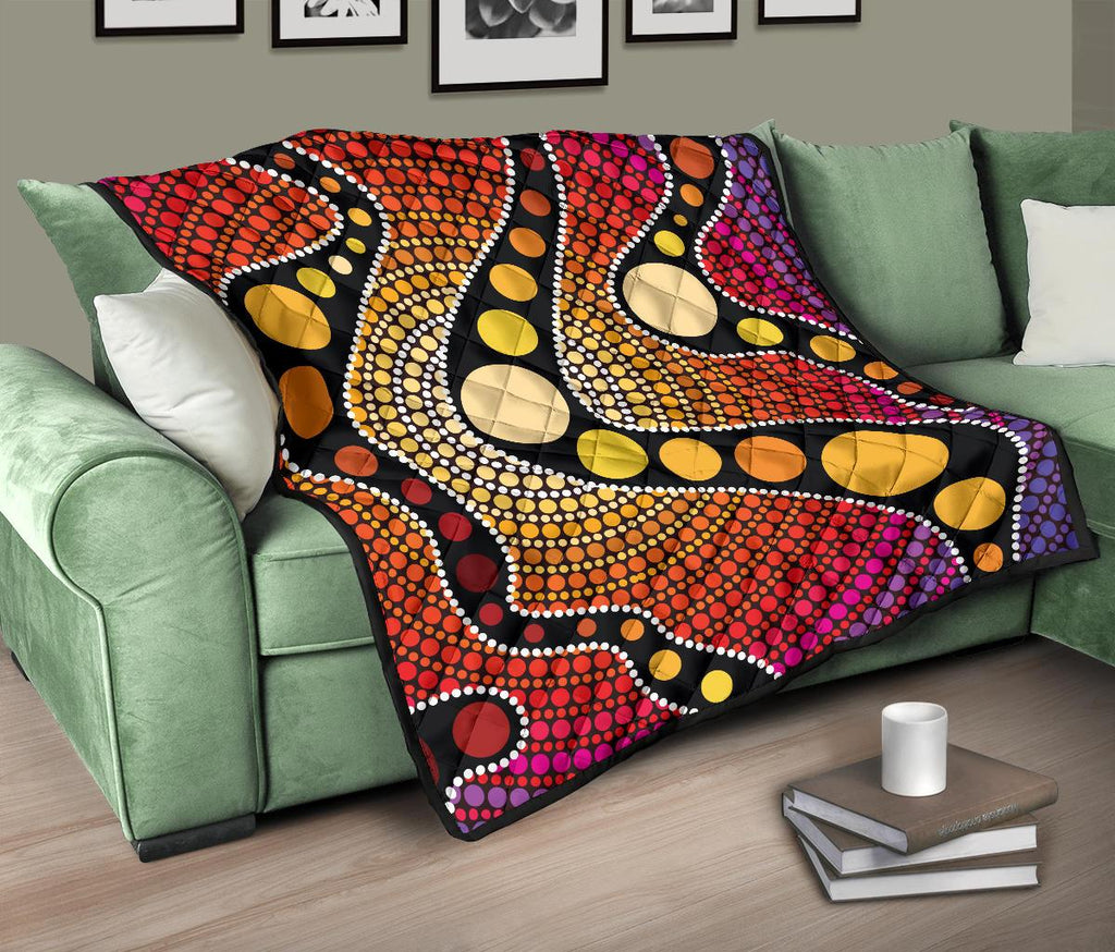 aboriginal-premium-quilt-australia-colorful-circle-dot-painting-art