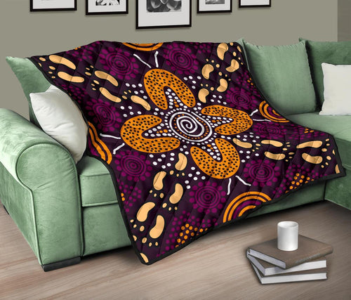 aboriginal-premium-quilt-flowers-dot-panting-art