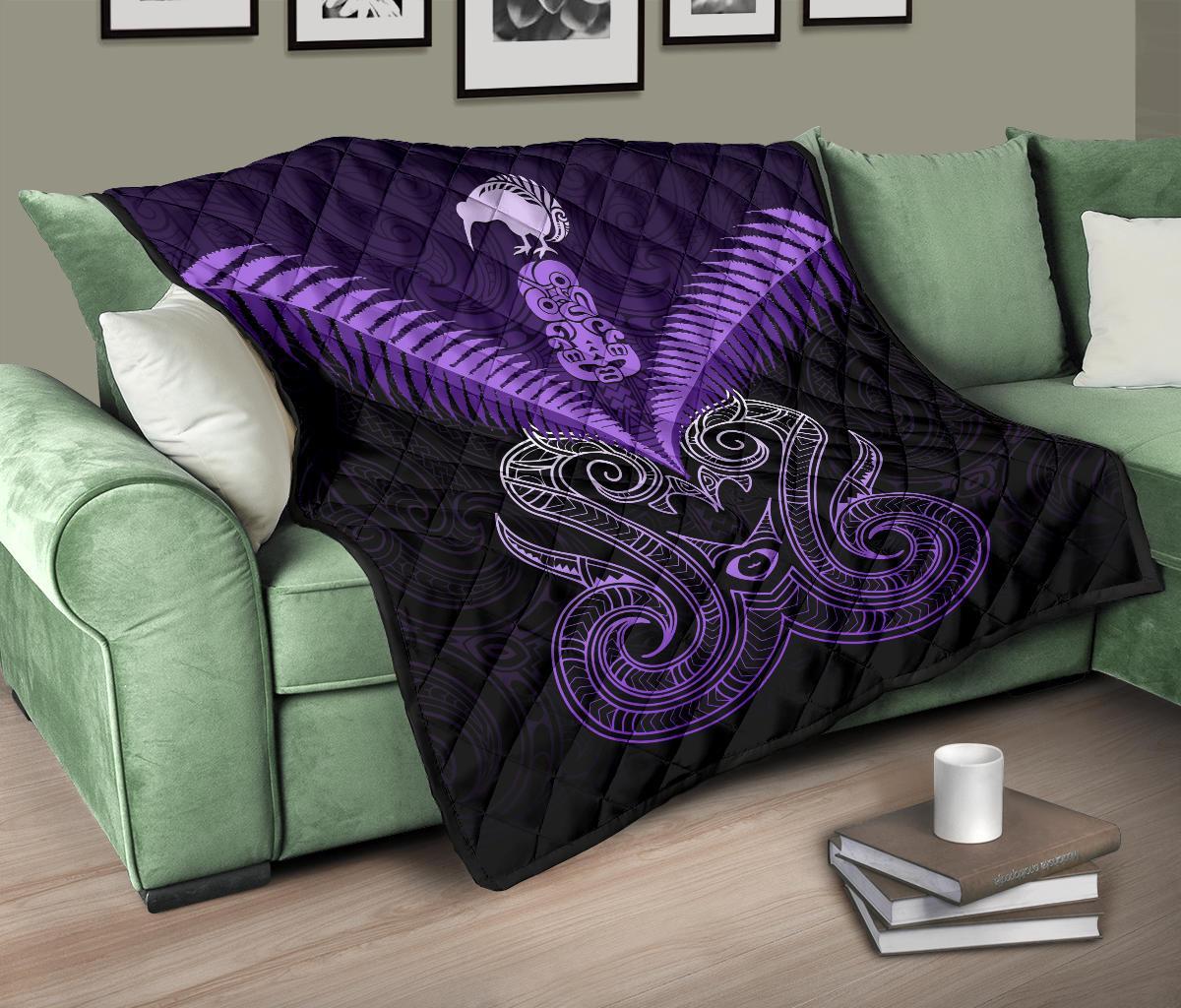 maori-manaia-new-zealand-premium-quilt-purple