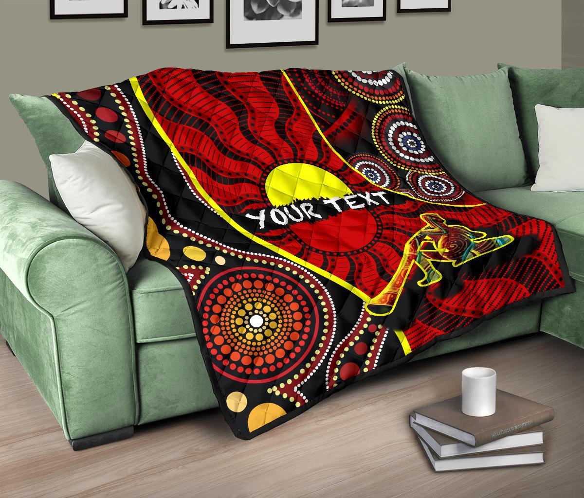 custom-1saustralia-premium-quilt-australia-aboriginal-dots-with-didgeridoo