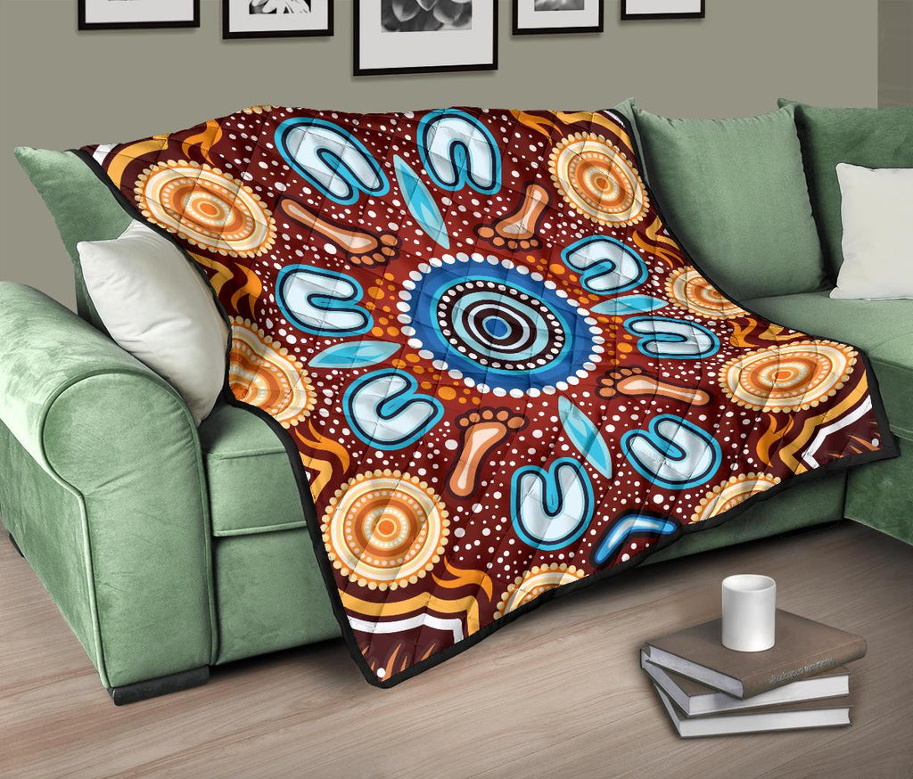 aboriginal-premium-quilt-indigenous-circle-dot-painting-ver02