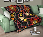 aboriginal-premium-quilt-australia-flower-aboriginal-art