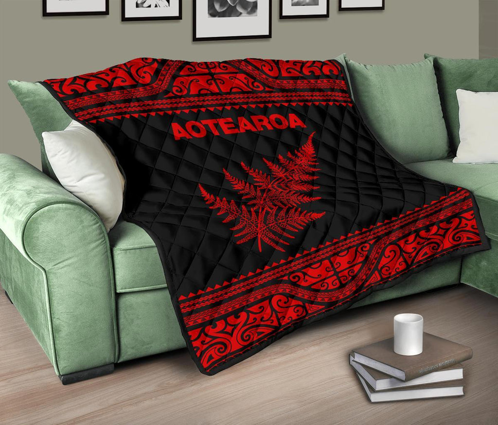 aotearoa-new-zealand-maori-premium-quilt-silver-fern-red