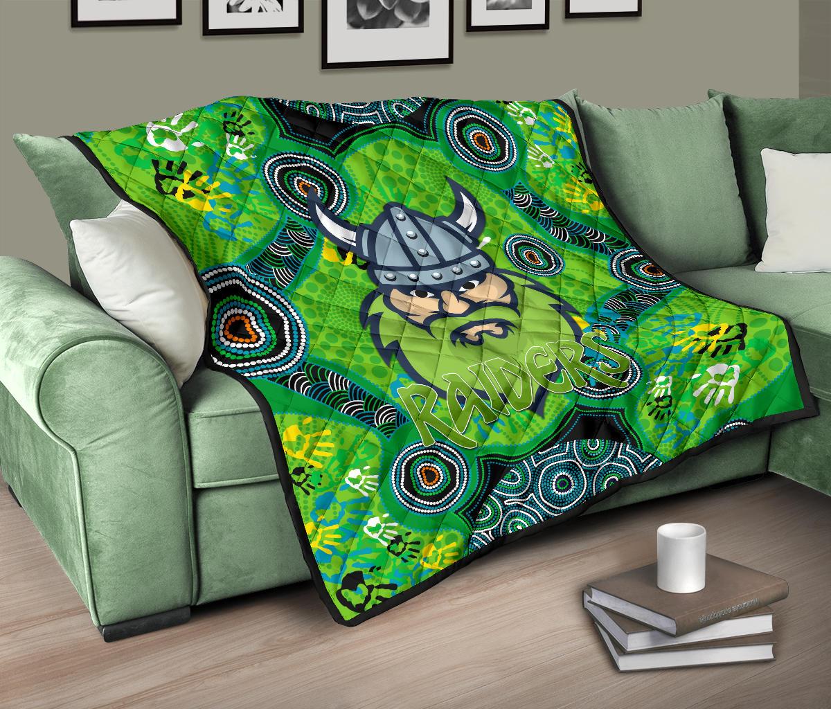 canberra-premium-quilt-raiders-viking-indigenous