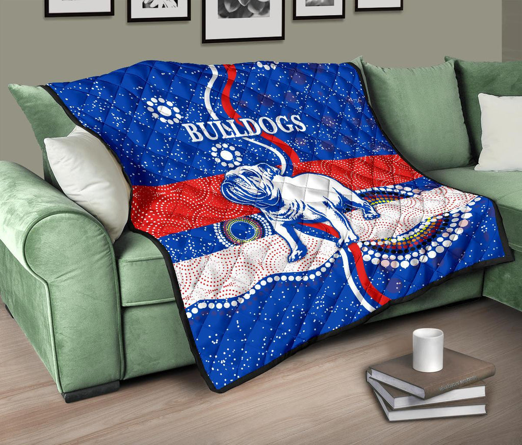western-premium-quilt-bulldogs-unique-indigenous