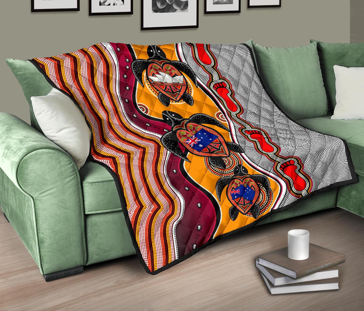 premium-quilt-aboriginal-patterns-quilt-turtle
