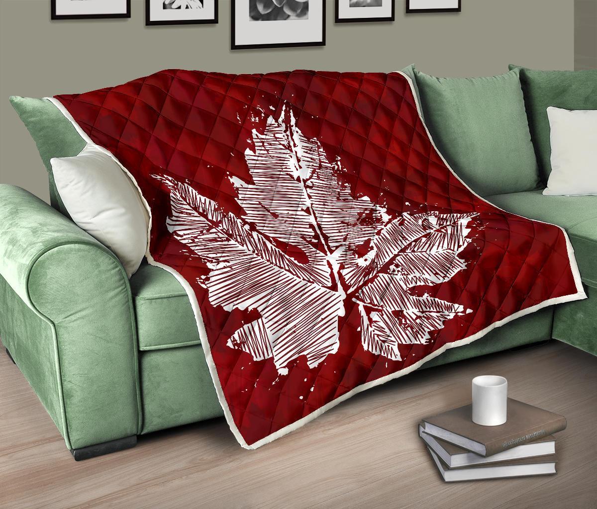 canada-maple-leaf-premium-quilt-red