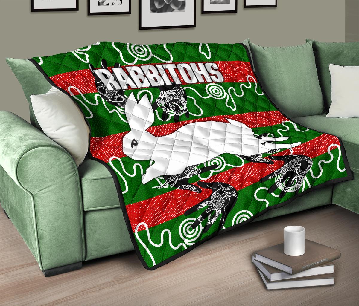 rabbitohs-premium-quilt-animals-aboriginal