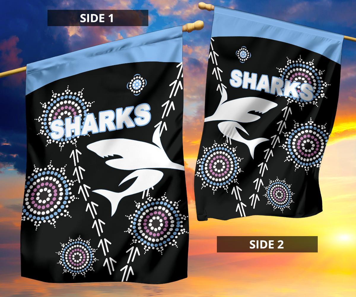 cronulla-flag-sharks-simple-indigenous-black