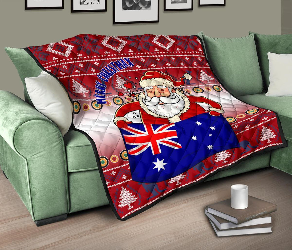 christmas-premium-quilt-australia-santa-claus-hold-the-flag-red