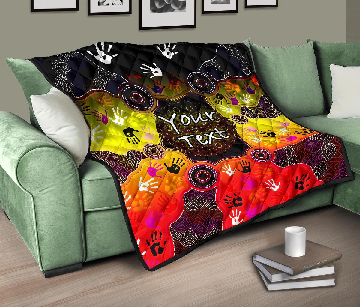 custom-aboriginal-premium-quilt-indigenous-circle-dot-painting-hand-art