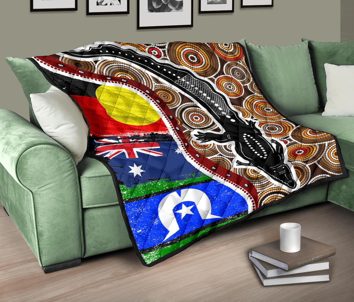 1saustralia-premium-quilt-australian-aboriginal-crocodile-with-naidoc-flags