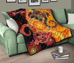 aboriginal-personalised-premium-quilt-couple-aboriginal-lizards