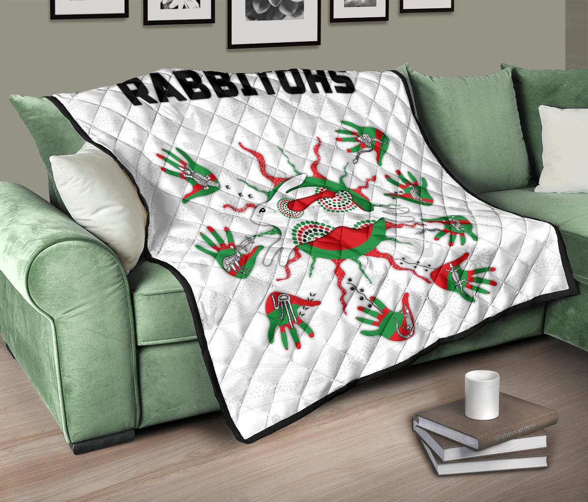 rabbitohs-indigenous-premium-quilt-animals-aboriginal
