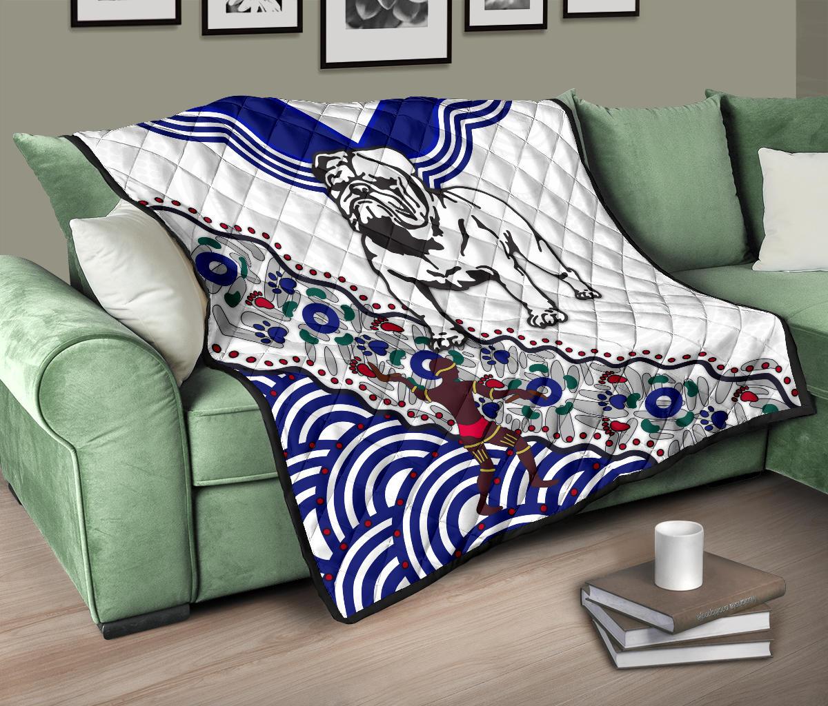 bulldogs-premium-quilt-indigenous