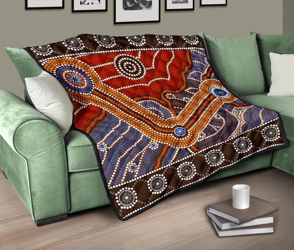 aboriginal-premium-quilt-aboriginal-dot-painting-art-01
