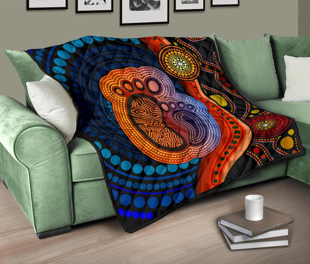 1st-australia-premium-quilt-aboriginal-mother-and-son-foot