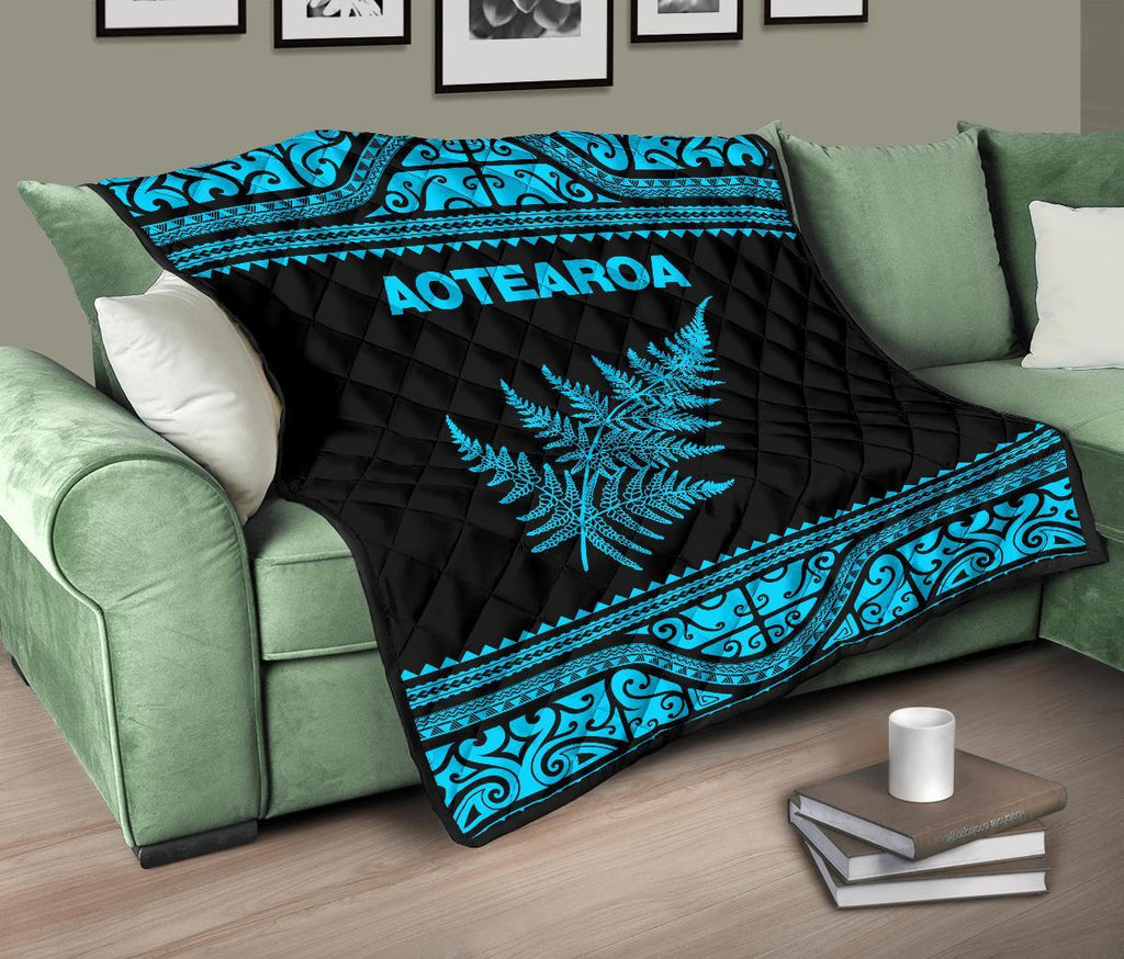 aotearoa-new-zealand-maori-premium-quilt-silver-fern-blue