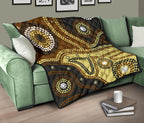 aboriginal-premium-quilt-australia-brown-dot-painting-art
