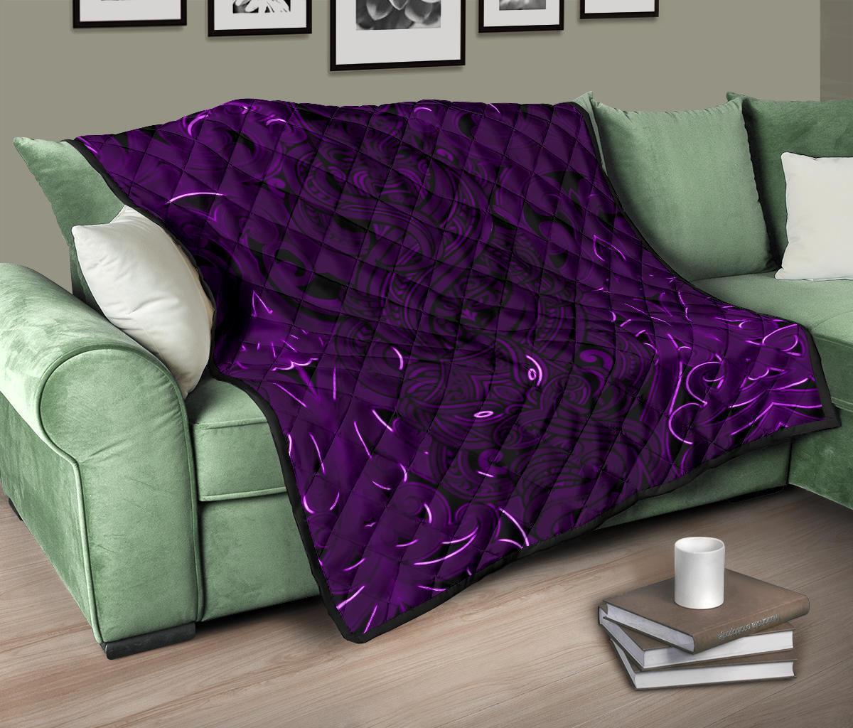 new-zealand-premium-quilt-maori-gods-tumatauenga-god-of-war-purple
