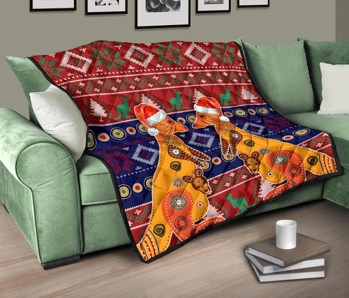christmas-premium-quilt-mother-kangaroo-in-christmas