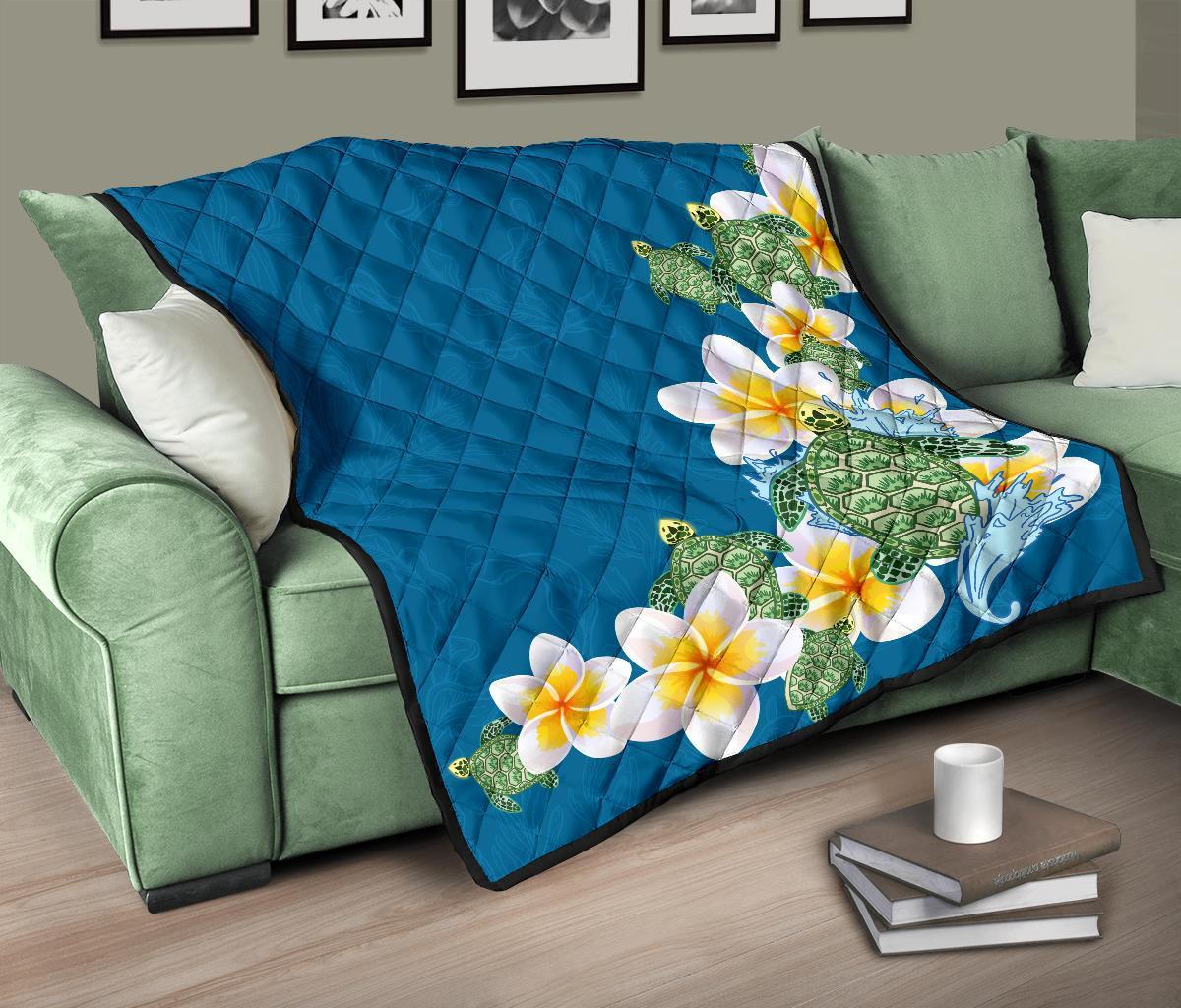 plumeria-sea-turtle-premium-quilt