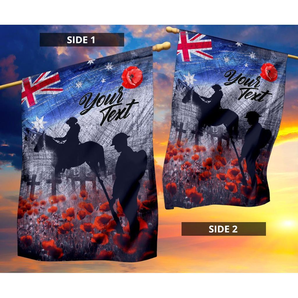custom-text-anzac-day-flag-lest-we-forget-vintage-poppies
