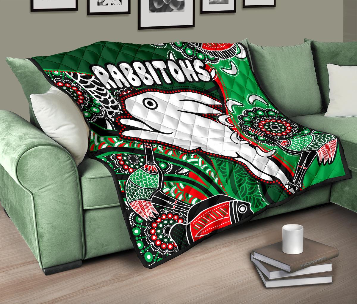 rabbitohs-premium-quilt-indigenous-survival-world