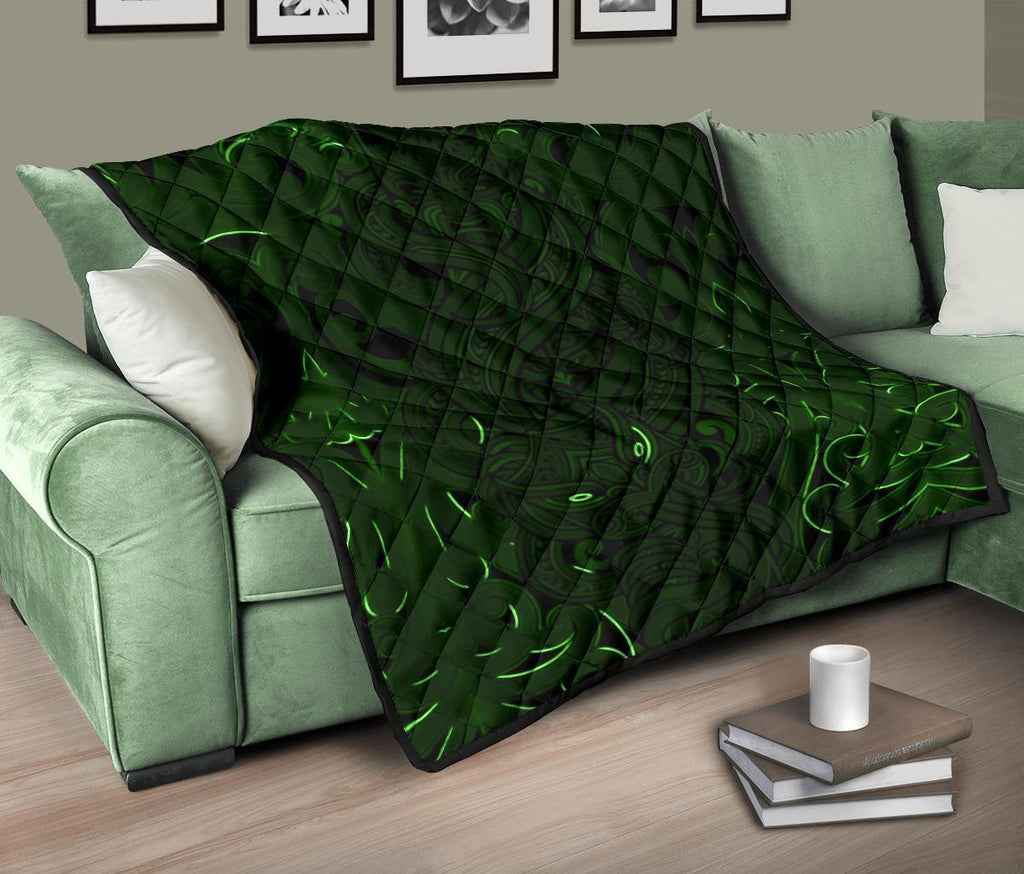 new-zealand-premium-quilt-maori-gods-tumatauenga-god-of-war-green