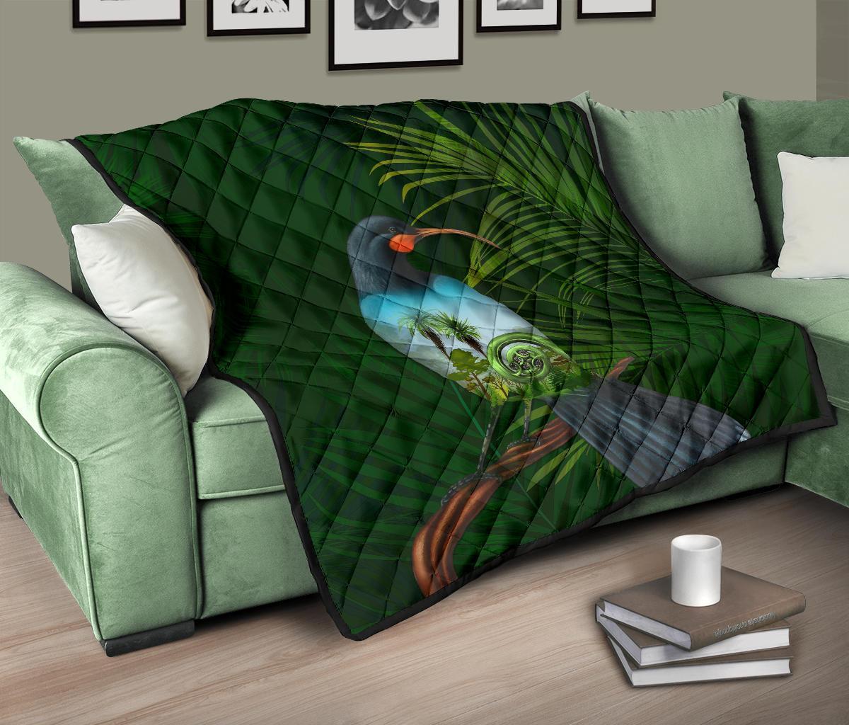 huia-bird-new-zealand-premium-quilt