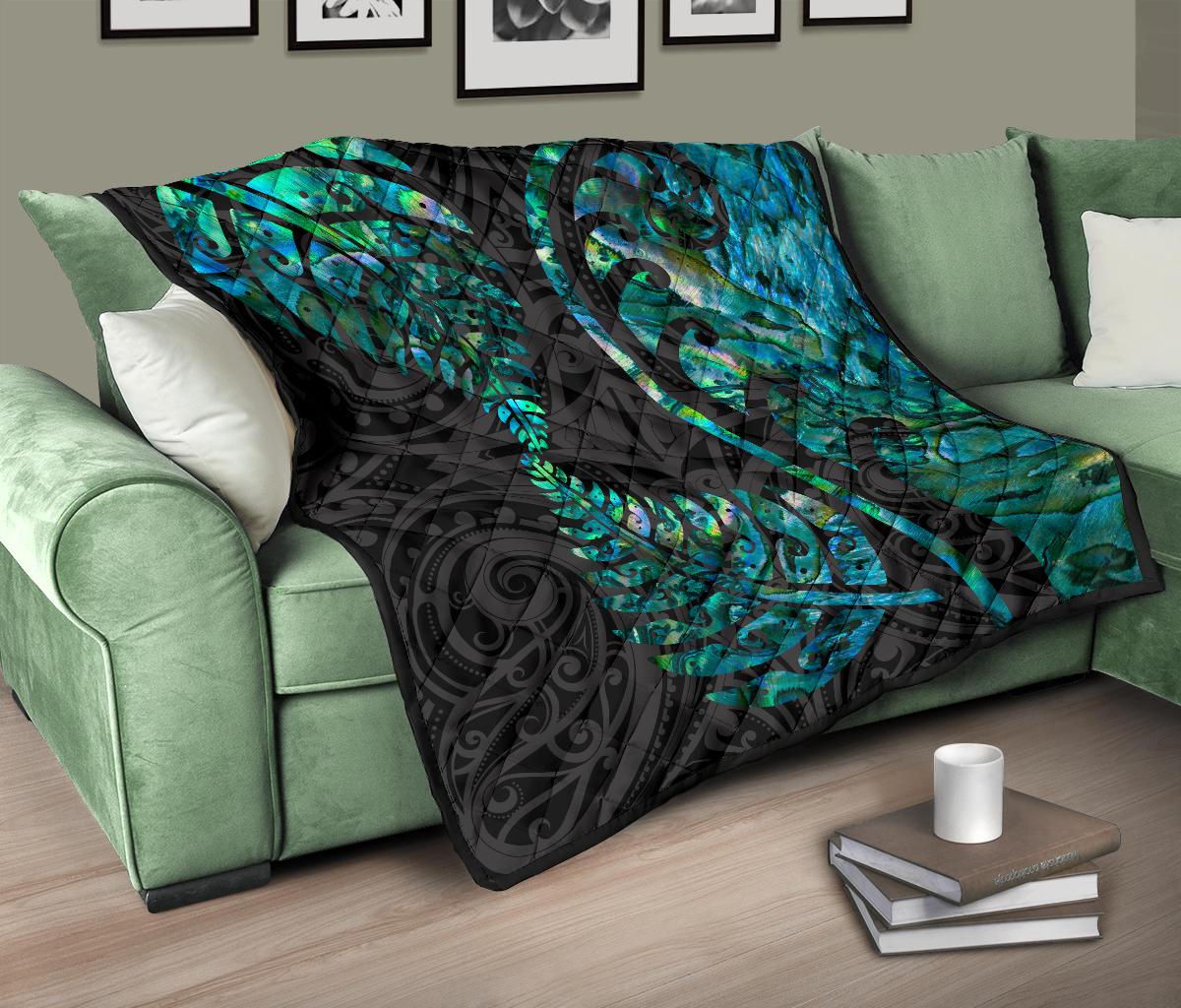 aotearoa-maori-premium-quilt-silver-fern-koru-vibes