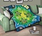 aboriginal-premium-quilt-indigenous-green-turtle