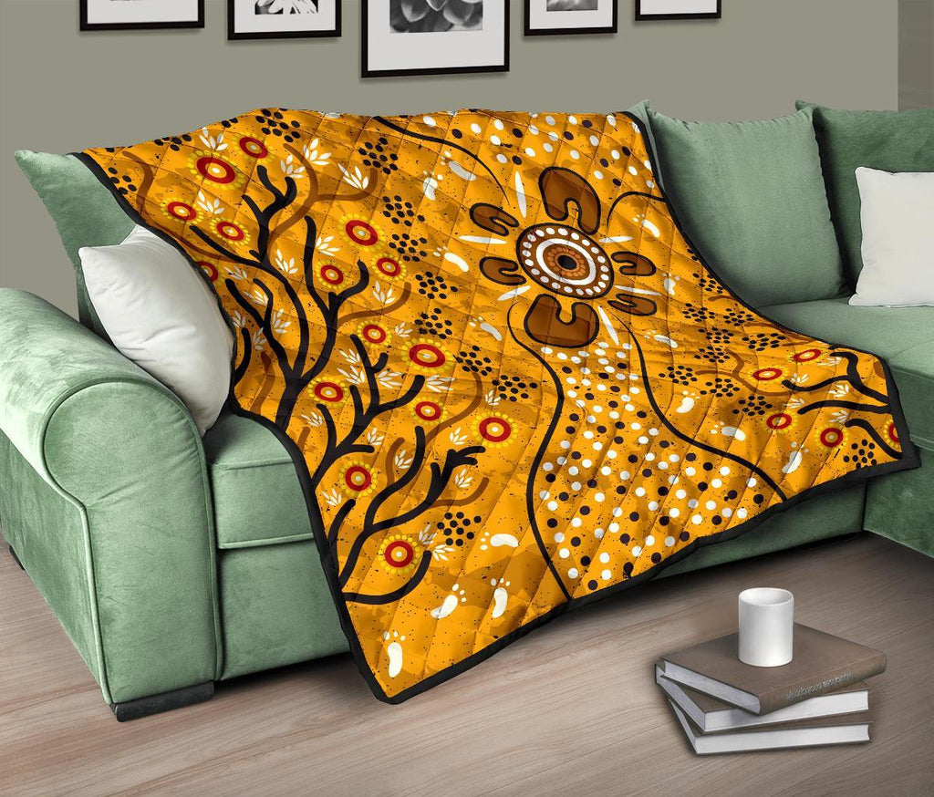 premium-quilt-aboriginal-art-in-spring-style