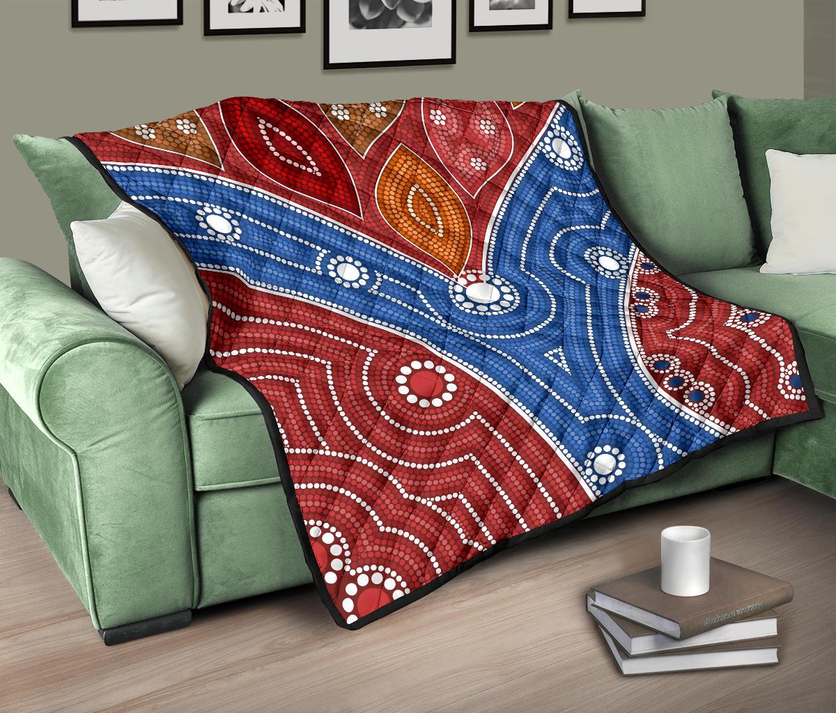 aboriginal-premium-quilt-australia-aboriginal-river