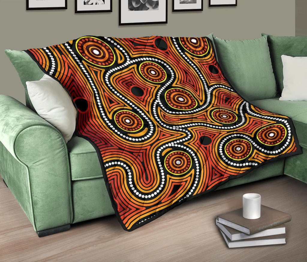 aboriginal-premium-quilt-indigenous-circle-dot-painting-ver01